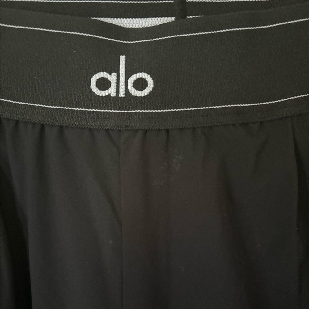Black Alo Yoga high-waisted wide-leg workout pants Never worn